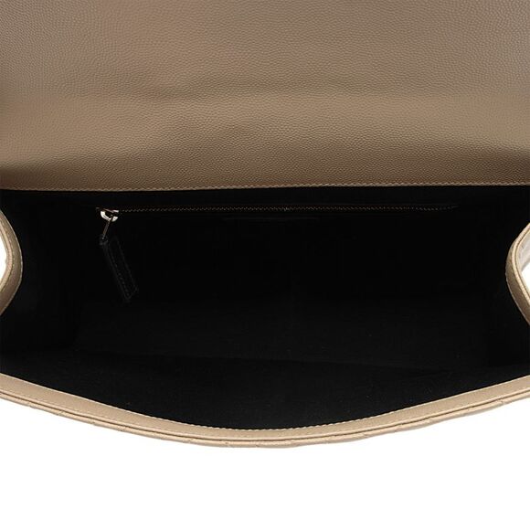 Saint Laurent Mixed Matelasse Grain de Poudre Monogram Large Shoulder Bag - Picture 7 of 16